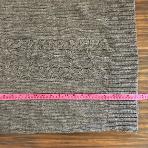 [Joe Fresh] Grey Cable Knit Sweater Dress | L | Good - Picture 3 of 8